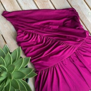SPEEKLESS Fuchsia One Shoulder Mini Party Dress
